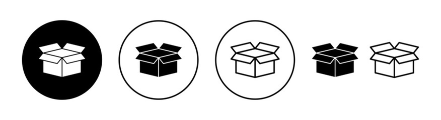 Box icon set for web and mobile app. box sign and symbol, parcel, package