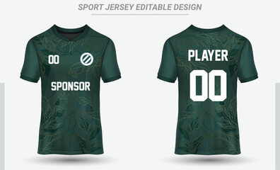 Soccer jersey sport t-shirt design illustration