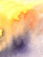 Watercolor blurred multicolored beautiful background. Template for design