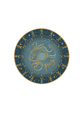 
The illustration - zodiac sign in the gold color.