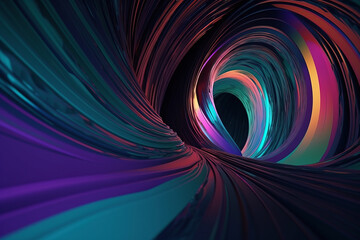 Fototapeta premium Abstract futuristic metaverse background.