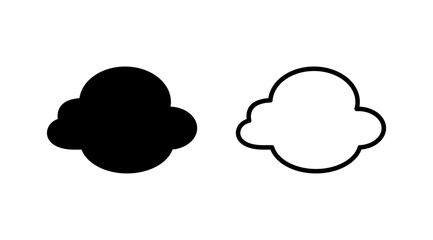 Cloud icon vector. cloud data. cloud services