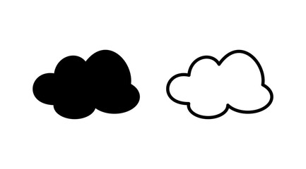 Cloud icon vector. cloud data. cloud services