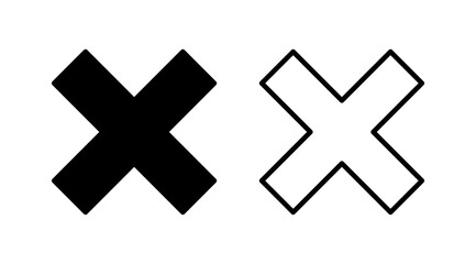 Obraz premium Close vector icon. Delete icon. remove, cancel, exit symbol.