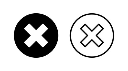 Fototapeta premium Close vector icon. Delete icon. remove, cancel, exit symbol.