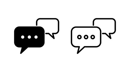 Chat icon vector. Chat Icon in trendy flat style isolated. Speech bubble symbol
