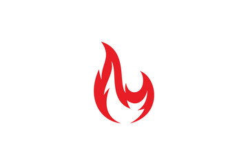 Hot Fire element creative logo concept
