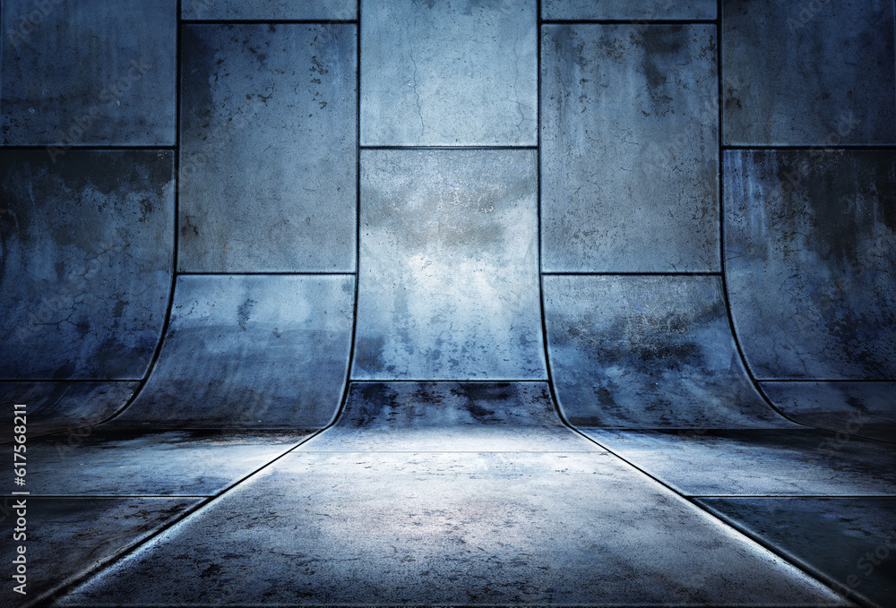 Poster 3D rendering of a presentation background