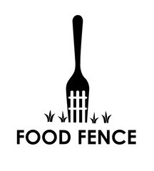 food fence logo design concept vector illustration