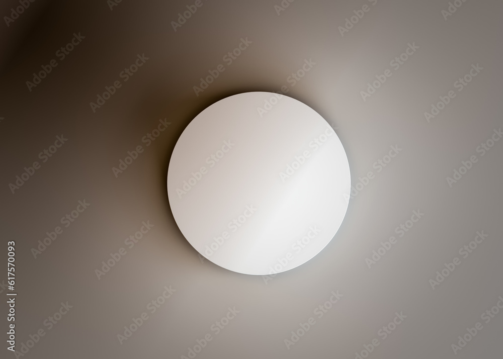Poster top view of a white cylinder. an empty space for your content. beautiful shadow on a dark background