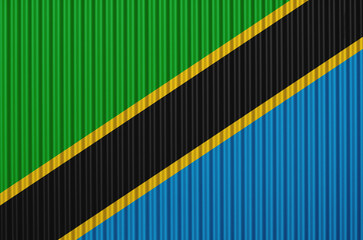 Textured flag of Tanzania in nice colors