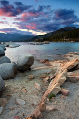 Lake Tahoe is a large freshwater lake in the Sierra Nevada of the United States.