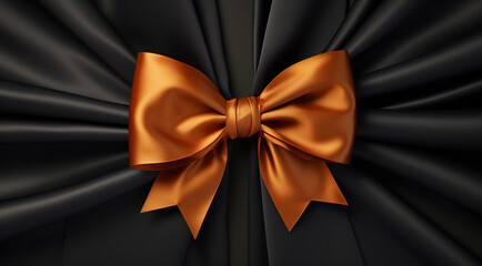 black bow tie on black generativa IA