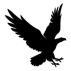 silhouette of eagle