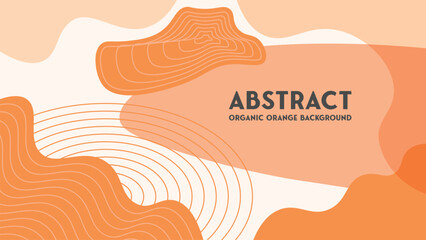 Abstract Orange Playful Organic Design