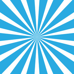 Obraz premium Blue sun rays background Vector