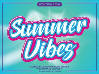 cool summer script  text style editable font effect