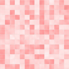 Salmon tile wall checkered background bathroom floor texture. Wall and floor tiles ceramic mosaic background in bathroom decoratic seamless pattern