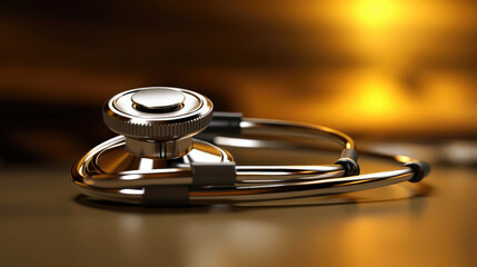 Stethoscope on the desk