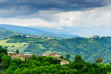Typical landscape near Gagliole in Marche, Italy