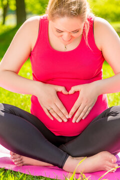 woman in anticipation of the appearance of the first-born into the world