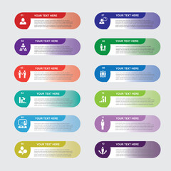 Obraz premium Infographic design template. Creative concept with 12 steps