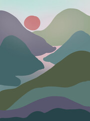 mountain view background