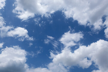 blue sky and beautiful clouds - 617590421