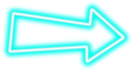 neon light arrow direction element design