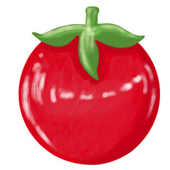 red apple isolated on white