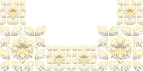 luxury gold floral ornament