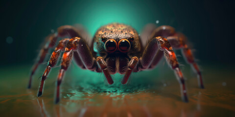 A portrait of a Spider. AI Generated