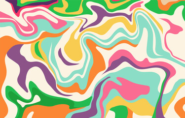 Abstract Colourful  Psychedelic Vintage Background