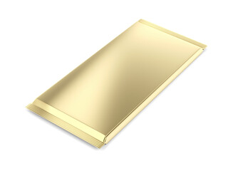 Blank golden packaging for chocolate or other food