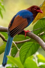 The Sri Lanka blue magpie 

