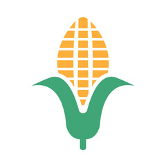 Corn icon clipart design template isolated