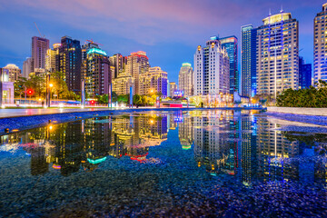 Taichung, Taiwan city skyline at night. © Designpics