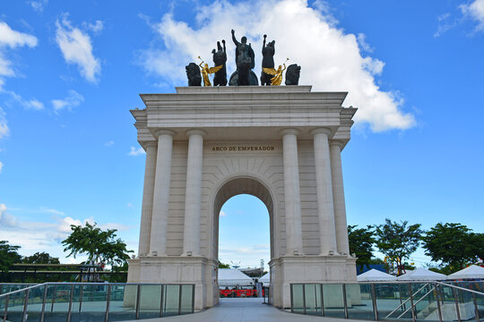 Arco de Emperador monument at Arcovia city in Pasig, Philippines