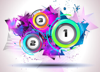 Infograph template with multiple choices and a lot of infographic design elements and mockups. Ranking elements to display product comparison, business plans and so on. © Designpics