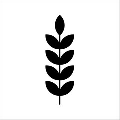Farm wheat ears icon vector template. color editable on white background. eps 10