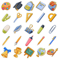 Back to school, various kinds of student items