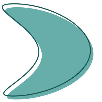 Atomic graphic design element mid-century shape