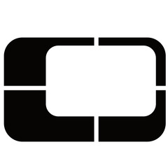 Atomic graphic design element mid-century shape