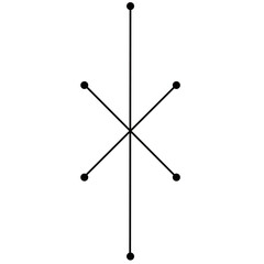 Atomic graphic design element mid-century shape