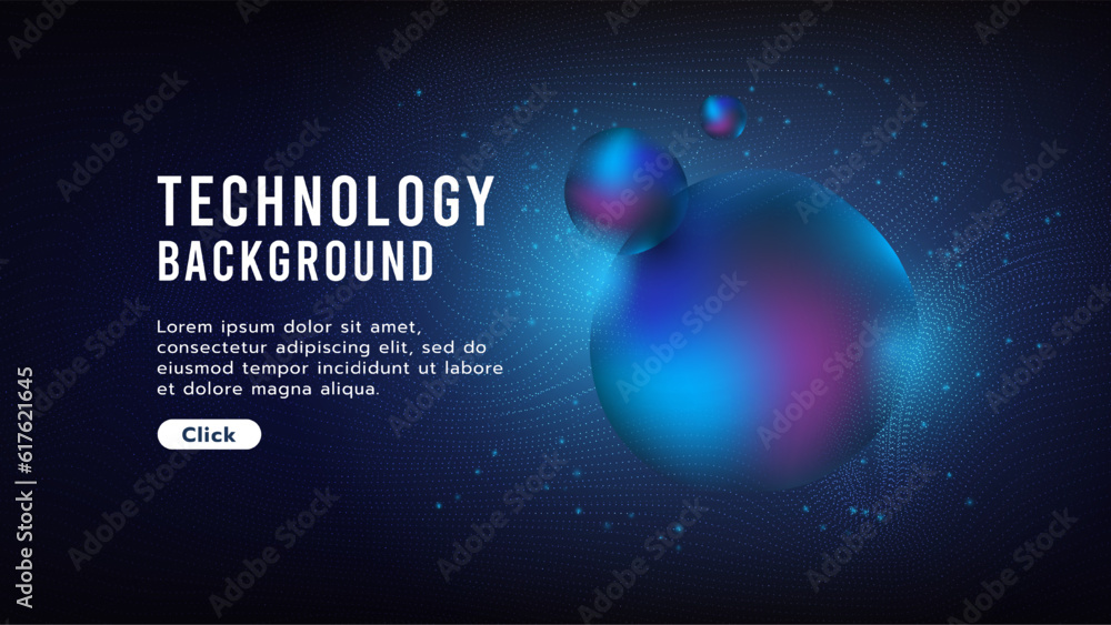 Poster hi-tech digital technology futuristic circuit digital. abstract futuristic curve digital line design
