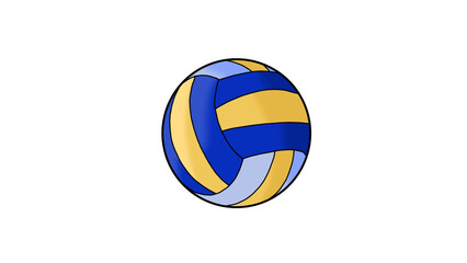 volleyball isolated on white