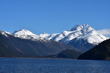 Snow-Capped Majesty: Patagonian Mountain in Winter