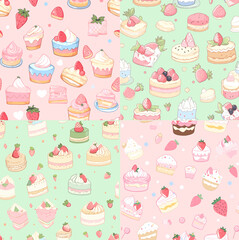  cute pastel cake pattern