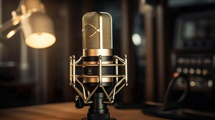 Studio microphone for podcast