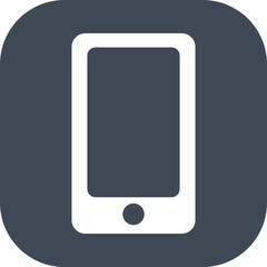 mobile phone icons in simple square.